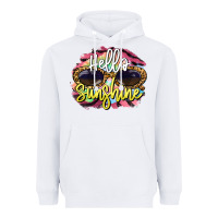 White hello sunshine Heavyweight Hoodie - BarkalooDesign