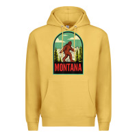Antique Gold montana vintage bigfoot travel Premium Hoodie - longCreatives