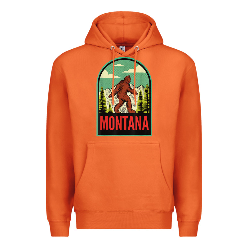Montana Vintage Bigfoot Travel Premium Hoodie by longCreatives | Teevron