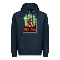 Navy montana vintage bigfoot travel Premium Hoodie - longCreatives