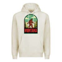 Oatmeal Heather montana vintage bigfoot travel Premium Hoodie - longCreatives
