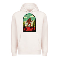 Pale Pink montana vintage bigfoot travel Premium Hoodie - longCreatives