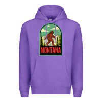 Purple montana vintage bigfoot travel Premium Hoodie - longCreatives