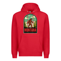 Red montana vintage bigfoot travel Premium Hoodie - longCreatives
