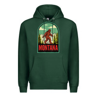 Sports Green montana vintage bigfoot travel Premium Hoodie - longCreatives