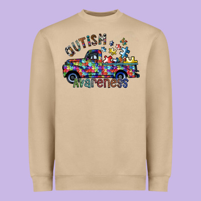 Autism Avareness Heavyweight Sweatshirt Designed By Sublimationcraftshop