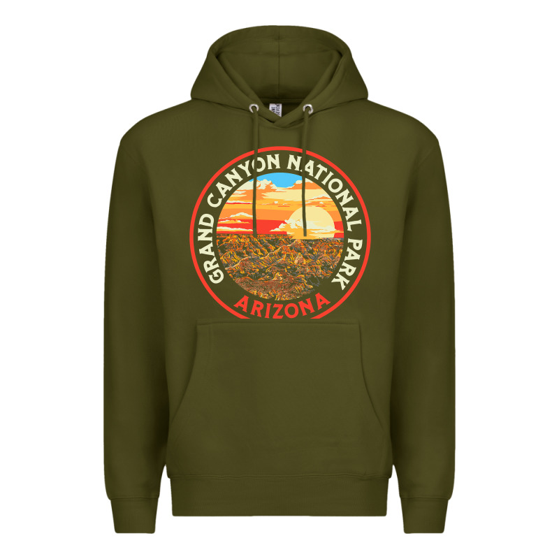 Vintage Grand Canyon National Park Retro 80s Graphic Premium Hoodie by longCreatives | Teevron