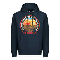 Navy Vintage Grand Canyon National Park Retro 80s Graphic Premium Hoodie - longCreatives