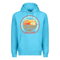 Ocean Blue Vintage Grand Canyon National Park Retro 80s Graphic Premium Hoodie - longCreatives