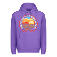 Purple Vintage Grand Canyon National Park Retro 80s Graphic Premium Hoodie - longCreatives