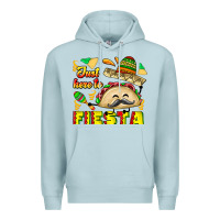 Blue Mist Just Here To Fiesta Premium Hoodie - CowhideDigitalArt