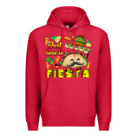 Cardinal Just Here To Fiesta Premium Hoodie - CowhideDigitalArt