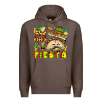 Coffee Just Here To Fiesta Premium Hoodie - CowhideDigitalArt