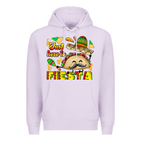 Lilac Just Here To Fiesta Premium Hoodie - CowhideDigitalArt