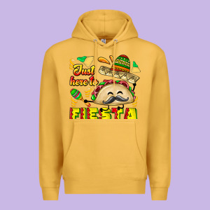 Just Here To Fiesta Premium Hoodie Designed By Cowhidedigitalart