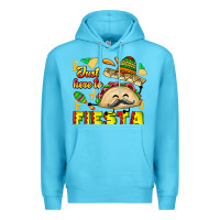 Ocean Blue Just Here To Fiesta Premium Hoodie - CowhideDigitalArt
