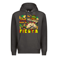Smoke Just Here To Fiesta Premium Hoodie - CowhideDigitalArt