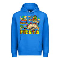 True Royal Just Here To Fiesta Premium Hoodie - CowhideDigitalArt