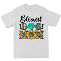 Dove Grey Blessed dog mom Premium Tee - RanaPortraitStore