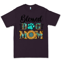Plum Blessed dog mom Premium Tee - RanaPortraitStore