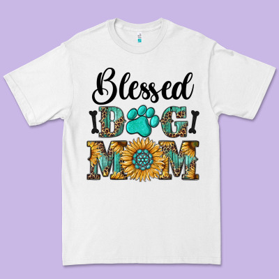 Blessed Dog Mom Premium Tee Designed By Ranaportraitstore