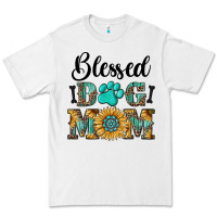 White Blessed dog mom Premium Tee - RanaPortraitStore