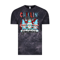 Cloud Black chillin with my gnomies Vintage Tee - CowGirlArtShop