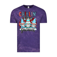 Cloud Purple chillin with my gnomies Vintage Tee - CowGirlArtShop