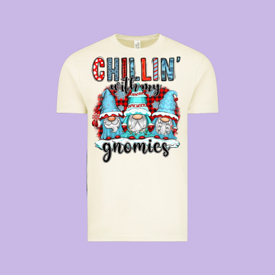 Chillin With My Gnomies Vintage Tee Designed By Cowgirlartshop