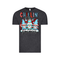 Vintage Black chillin with my gnomies Vintage Tee - CowGirlArtShop