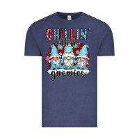 Vintage Denim chillin with my gnomies Vintage Tee - CowGirlArtShop