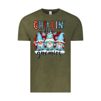 Vintage Olive chillin with my gnomies Vintage Tee - CowGirlArtShop