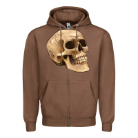Chestnut skull Zipper Hoodie - Artiststas