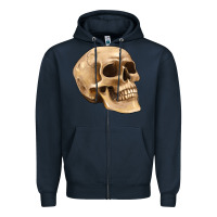 Navy skull Zipper Hoodie - Artiststas