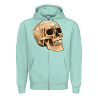Seafoam skull Zipper Hoodie - Artiststas