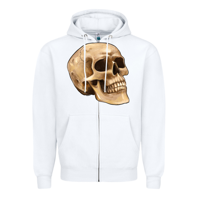 Skull Zipper Hoodie by Artiststas | Teevron