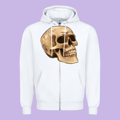 Skull Zipper Hoodie Designed By Artiststas
