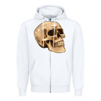 White skull Zipper Hoodie - Artiststas