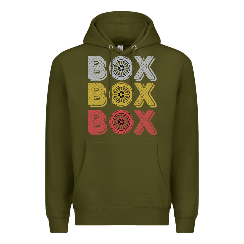Vintage Retro Box Box Box Formula Racing Premium Hoodie by longCreatives | Teevron