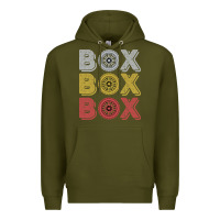 Army Green Vintage Retro Box Box Box Formula Racing Premium Hoodie - longCreatives