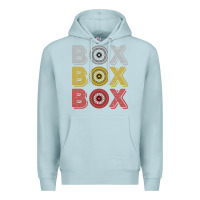 Blue Mist Vintage Retro Box Box Box Formula Racing Premium Hoodie - longCreatives