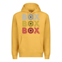 Mustard Vintage Retro Box Box Box Formula Racing Premium Hoodie - longCreatives