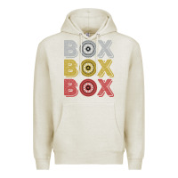 Oatmeal Heather Vintage Retro Box Box Box Formula Racing Premium Hoodie - longCreatives
