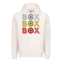 Pale Pink Vintage Retro Box Box Box Formula Racing Premium Hoodie - longCreatives
