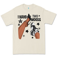 Bone I Have Two Moods Black Sneakers Afro Girl Premium Tee - texasbilliewilder