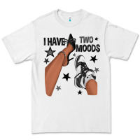 White I Have Two Moods Black Sneakers Afro Girl Premium Tee - texasbilliewilder