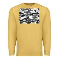 Antique Gold black and white camouflage Premium Sweatshirt - BarkalooDesign