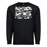 Black black and white camouflage Premium Sweatshirt - BarkalooDesign