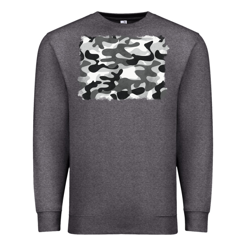 Black And White Camouflage Premium Sweatshirt by BarkalooDesign | Teevron