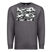 Charcoal Heather black and white camouflage Premium Sweatshirt - BarkalooDesign